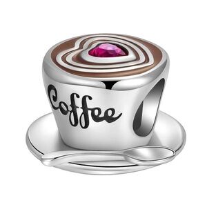 New coffee pandora style charm